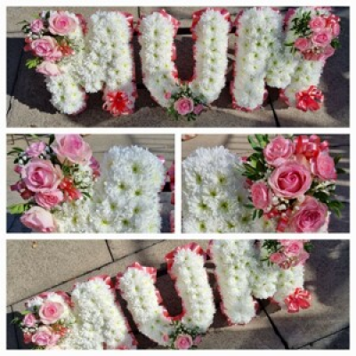 Funeral names - Letters available in any wording ie, dad,sister,friend,grandma etc. £50 per letter.